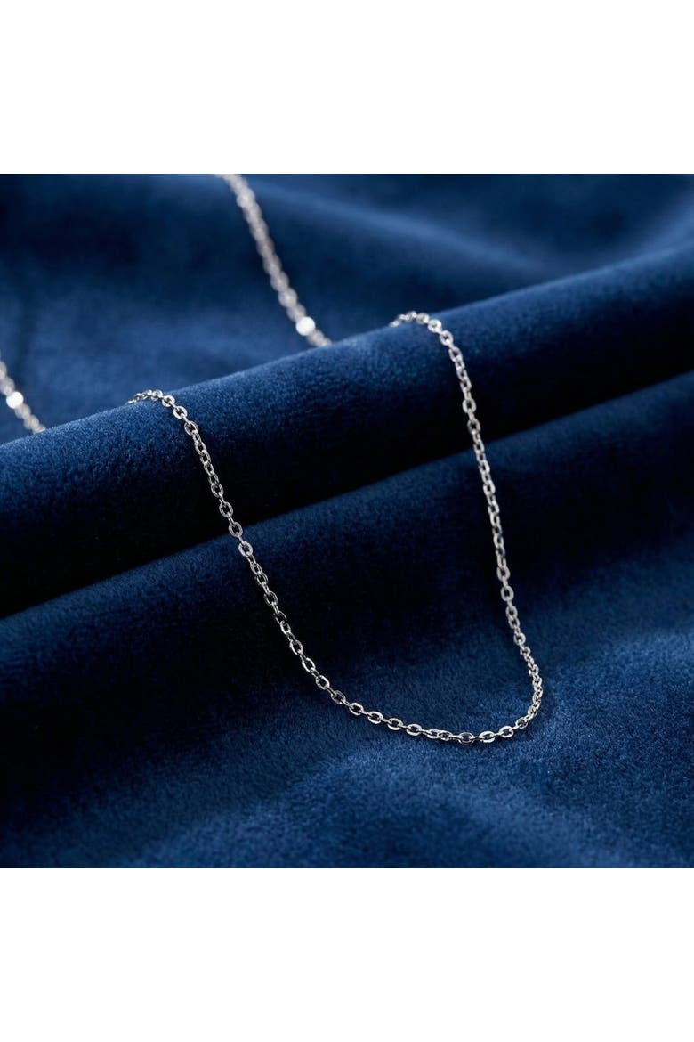 14k Gold 0.7-mm Round Cable Chain, Alternate, color, 14k White Gold
