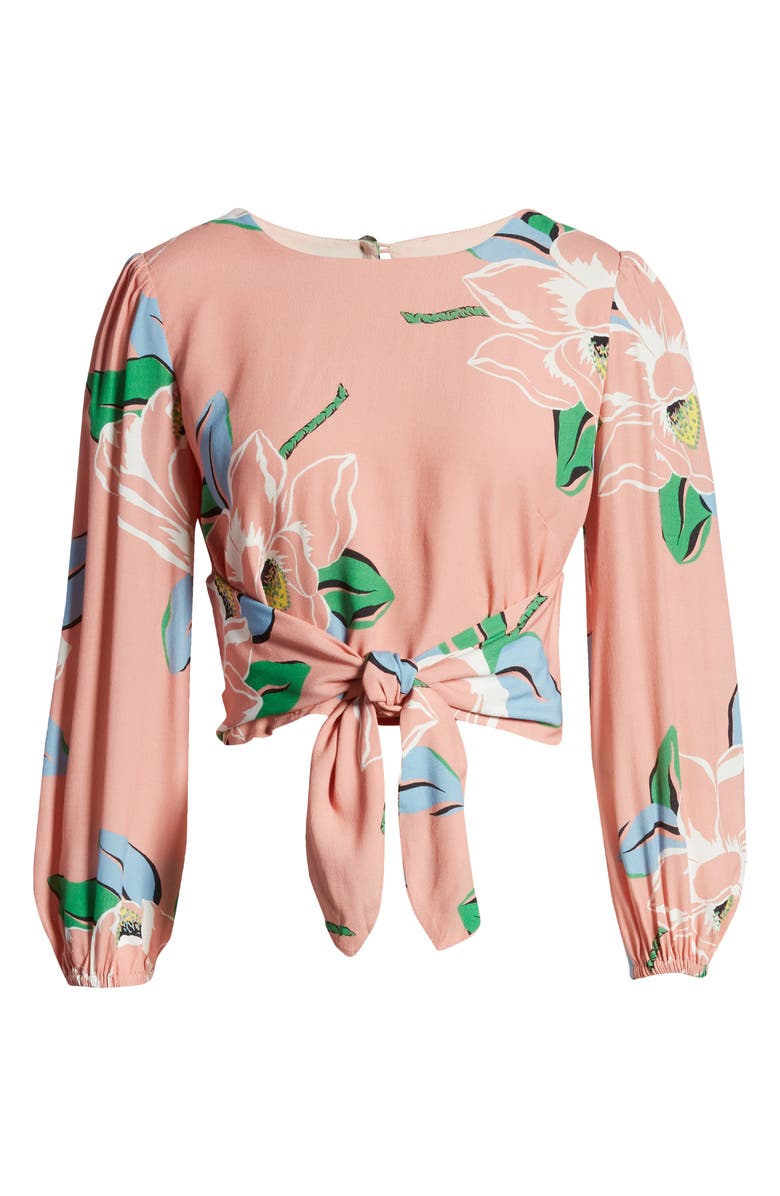 CAPULET Anais Floral Tie Front Top, Alternate, color, 