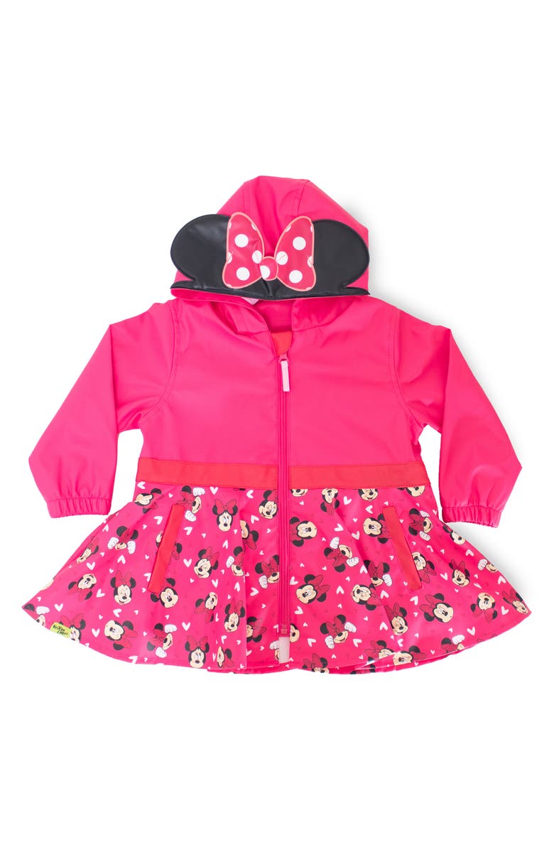Western Chief Kids' Minnie Mouse Love Water Resistant Raincoat, Main, color, 