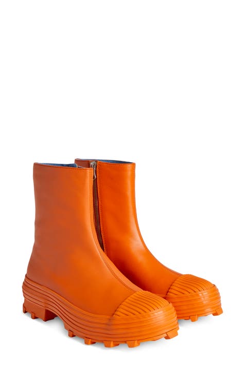 Orange womens boots hotsell