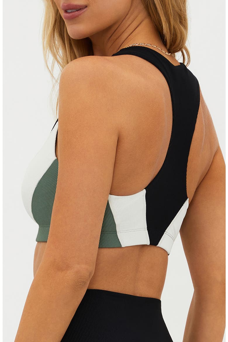 Lucia Colorblock Rib Sports Bra, Alternate, color, QUEEN PALM COLORBLOCK