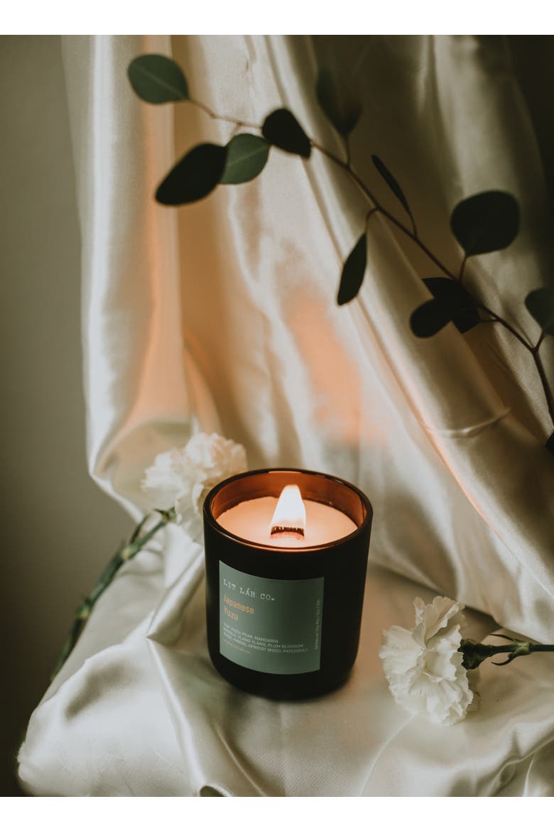 Japanese Yuzu Candle, Alternate, color, Black