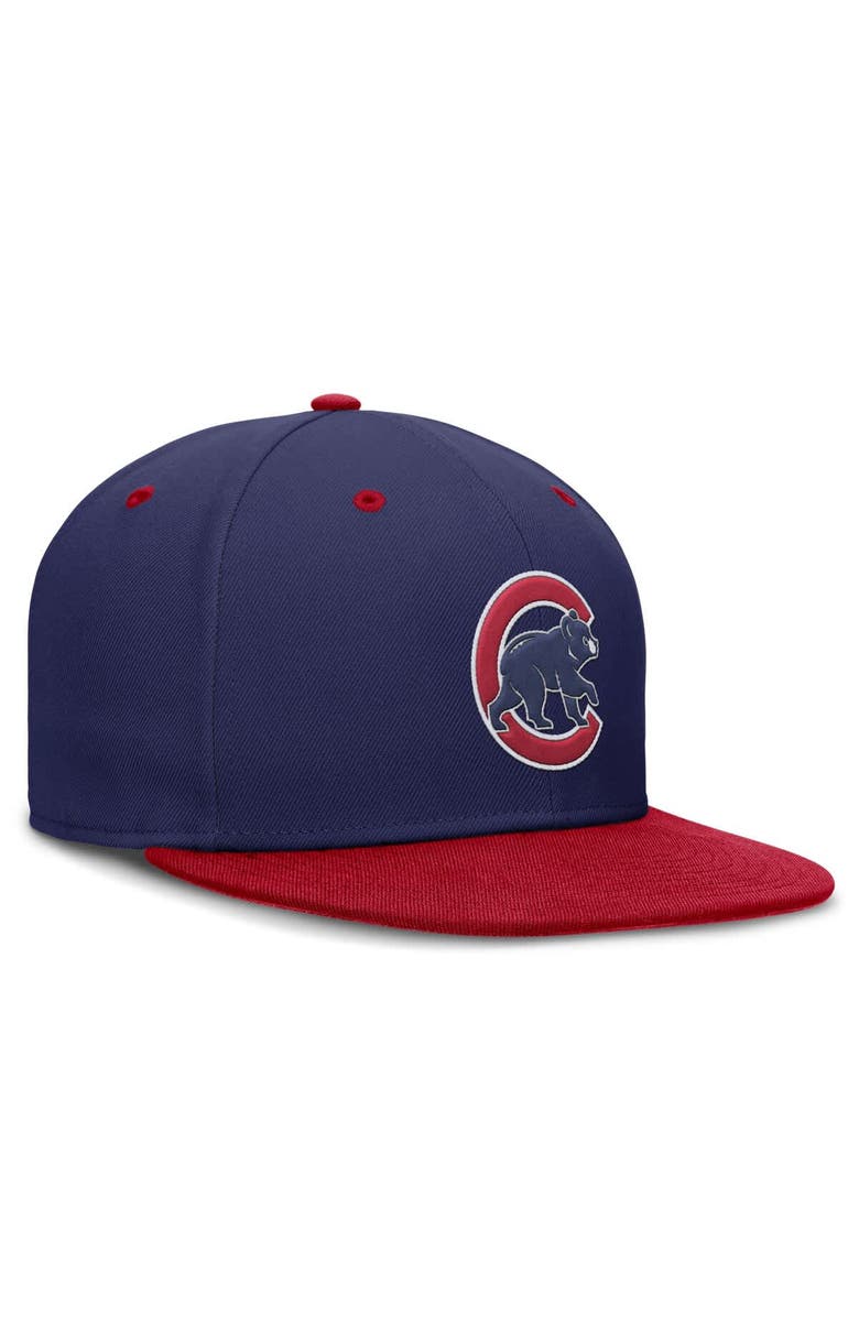 Nike Men's Nike  Blue/Red Chicago Cubs  True Primetime Two-Tone Performance Fitted Hat, Alternate, color, 