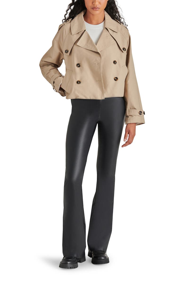 Steve Madden Sirus Crop Trench Coat, Alternate, color, 