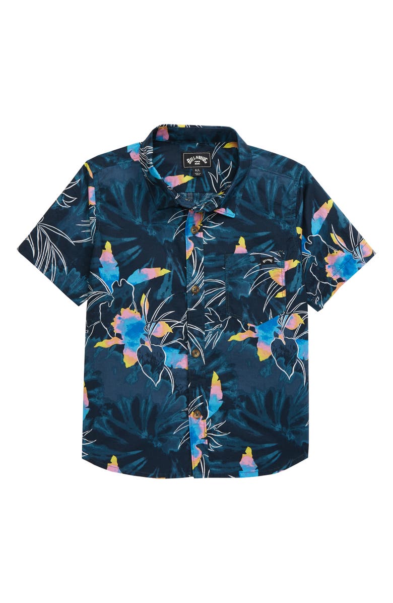 Billabong Sundays Floral Print Button-Up Shirt, Main, color, 
