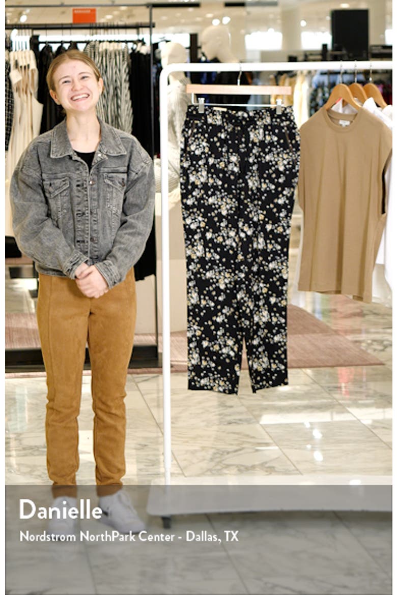 Nina Floral Print Tapered Pants video