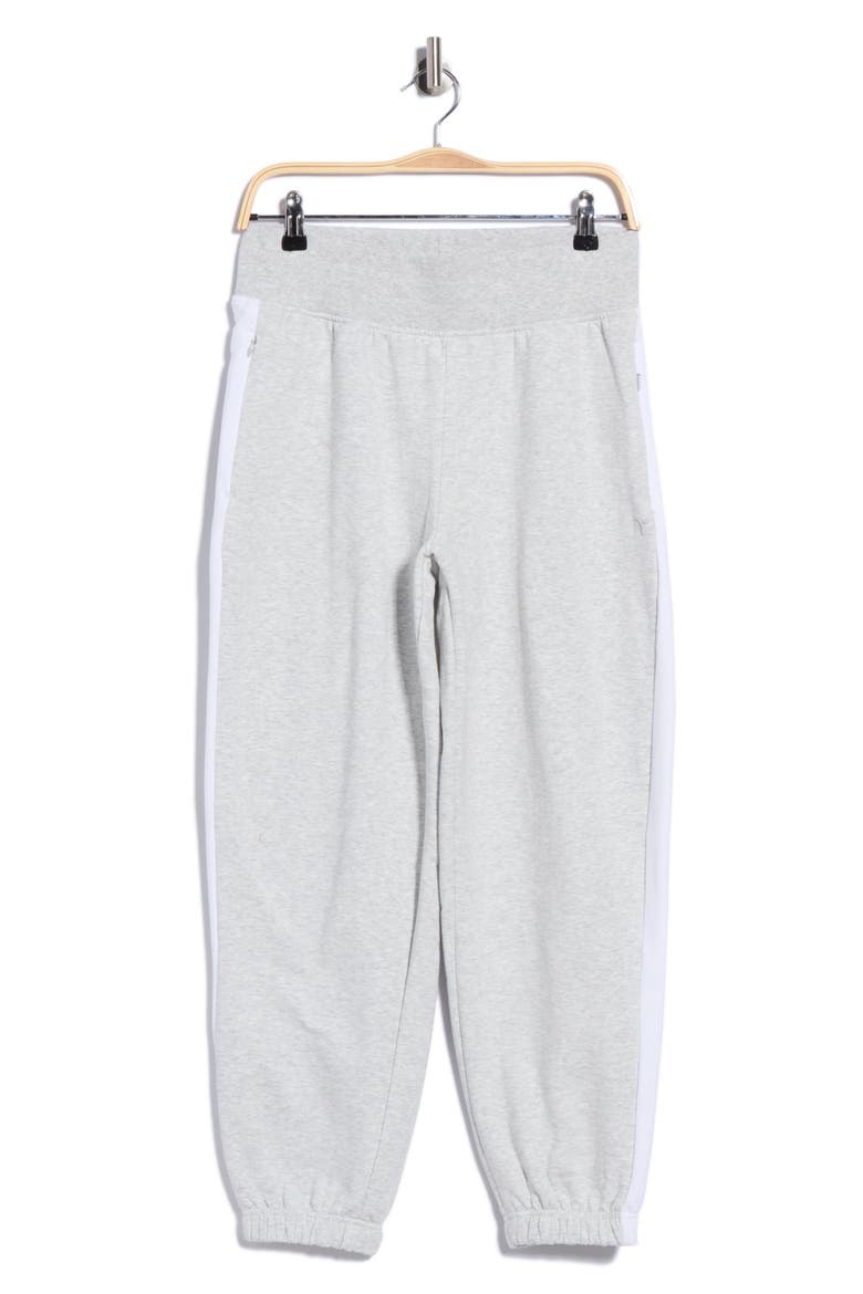 Cloud Plush Joggers, Alternate, color, HEATHER GREY/ WHITE