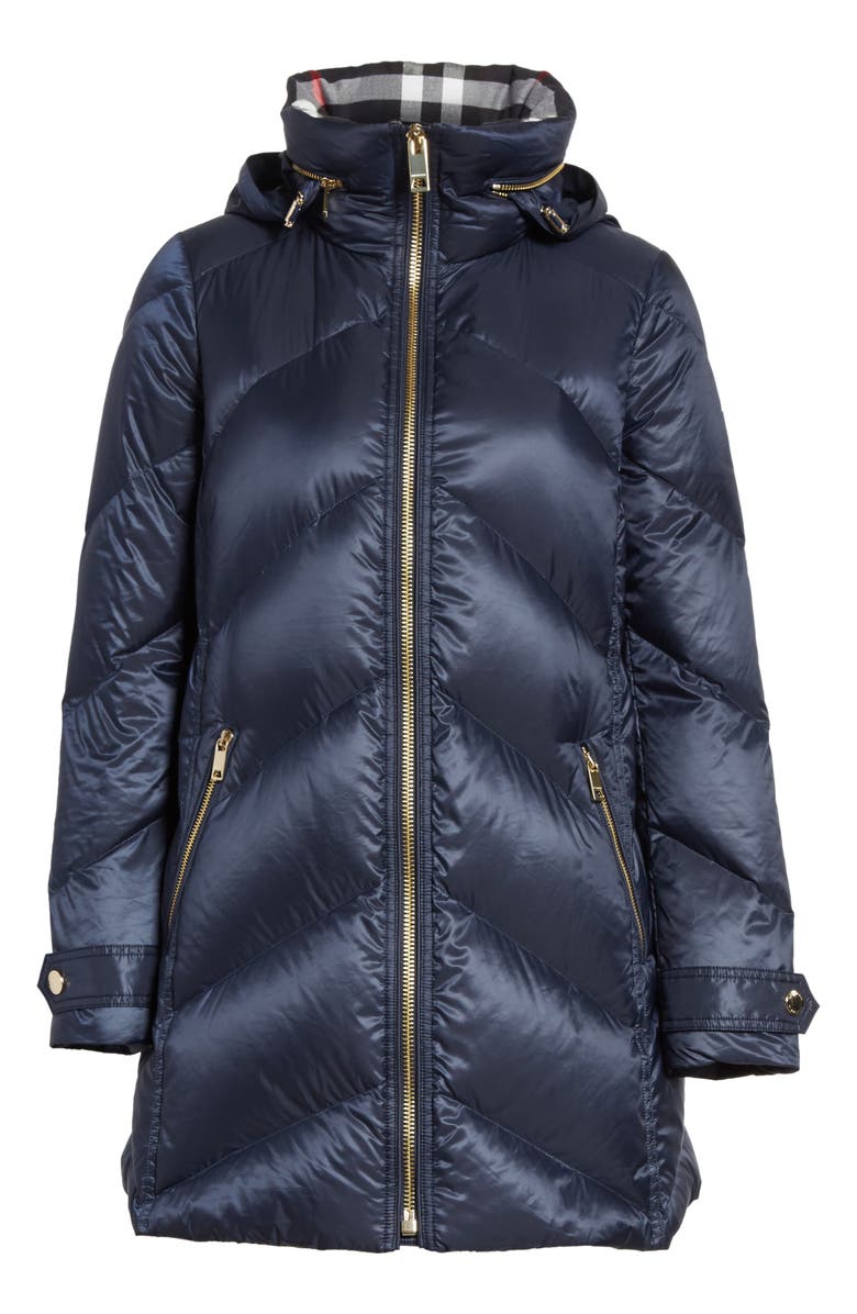Burberry Eastwick Chevron Quilted Coat, Alternate, color,