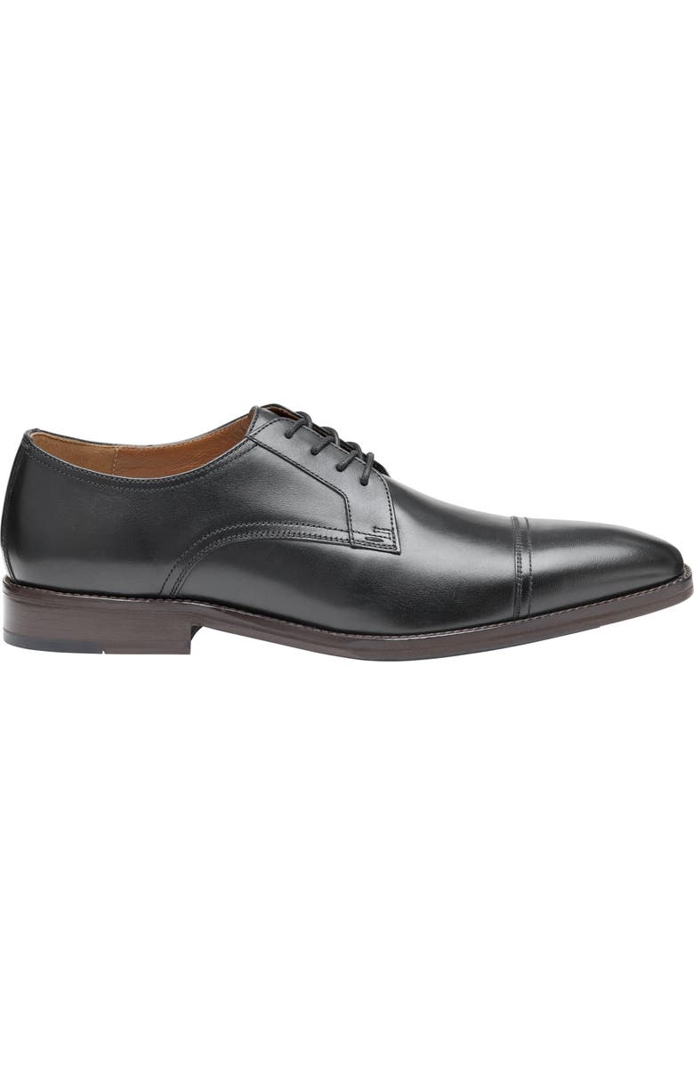 Johnston & Murphy Hedley Cap Toe Derby, Alternate, color, Black Full Grain