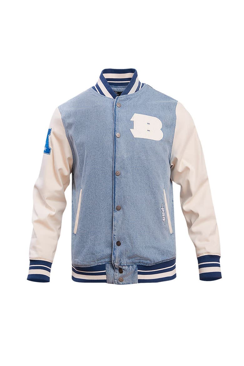 Men's Pro Standard  Denim Cincinnati Bengals Varsity Blues Full-Snap Varsity Jacket, Alternate, color, Denim