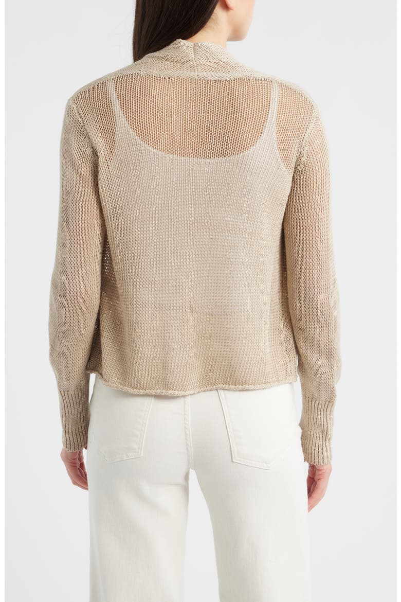 Open Front Organic Cotton Cardigan, Alternate, color, UNDYED NATURAL