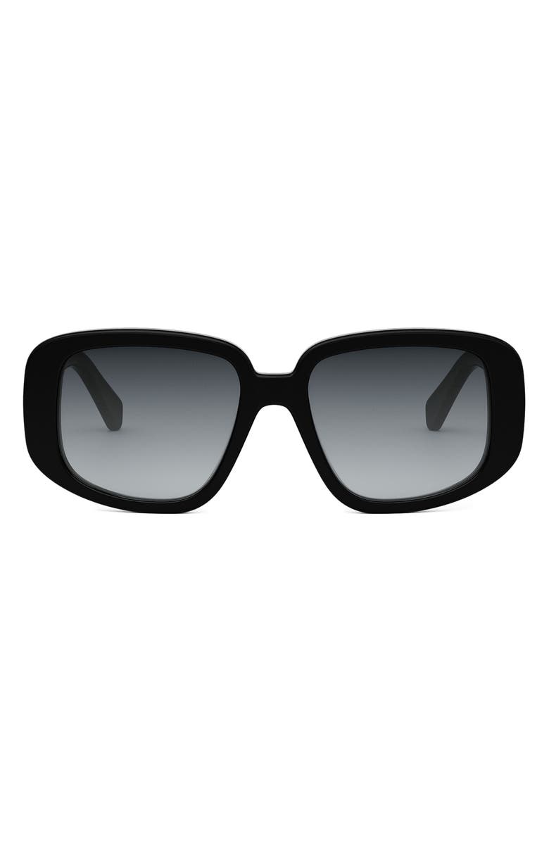 CELINE Bold 3 Dots 55mm Geometric Sunglasses, Main, color, 