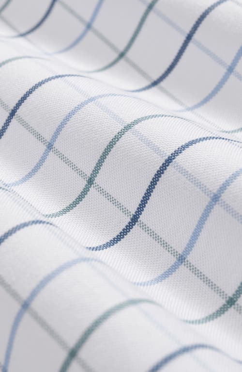 Brooks Brothers Tattersall Check Wrinkle Resistant Stretch Cotton Button-down Shirt In White