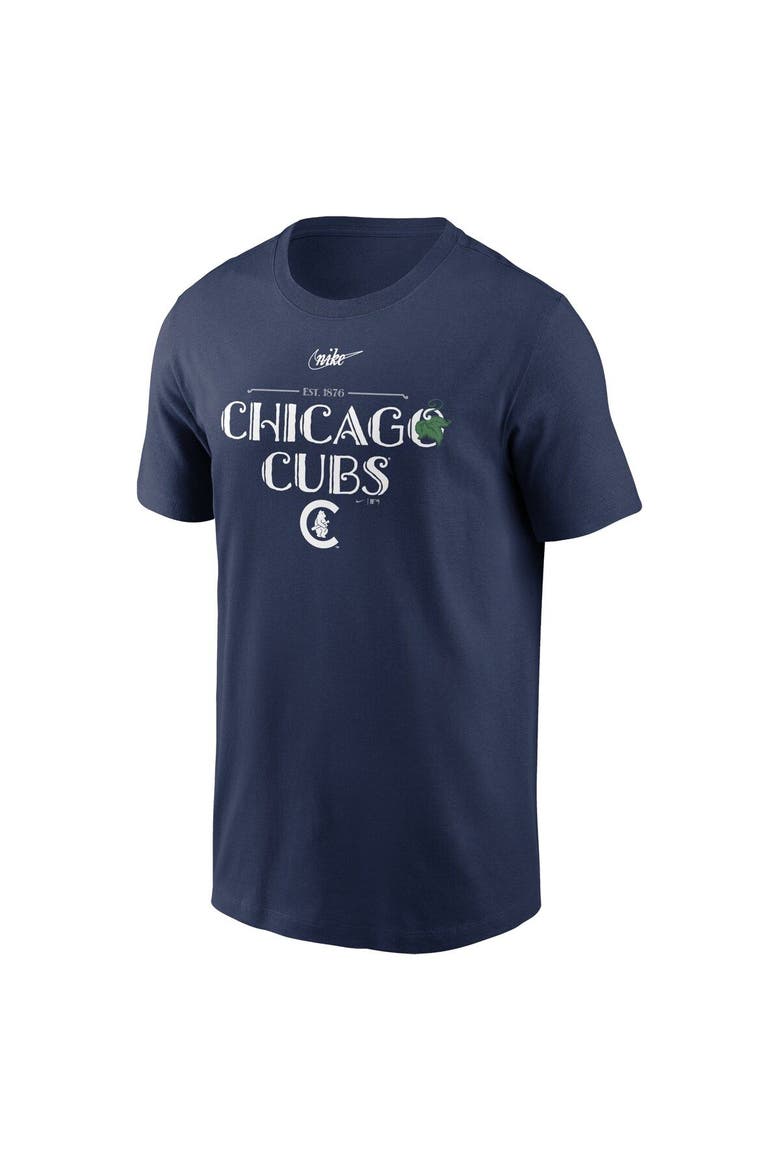 Men's Nike Navy Chicago Cubs Wordmark Local Team T-Shirt, Alternate, color, Navy