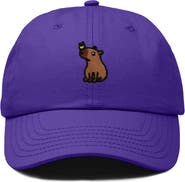 Dalix Capybara Embroidered Everyday Hat