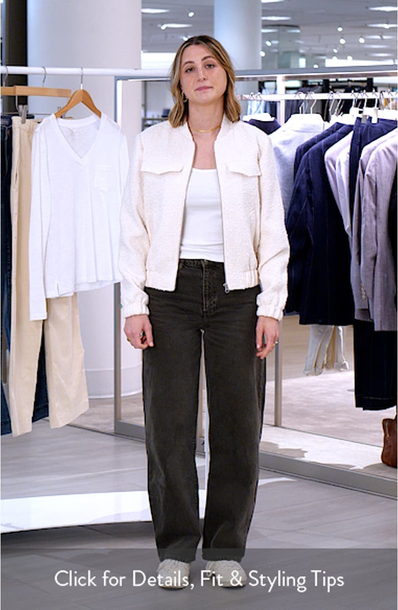 Bouclé Bomber Jacket, sales video thumbnail