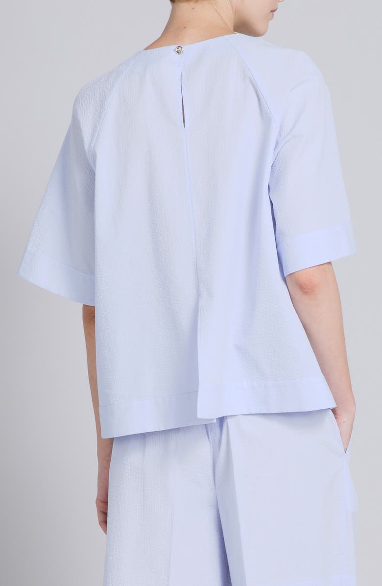 MM by Max Mara Ridente Cotton Top, Alternate, color, Sky Blue
