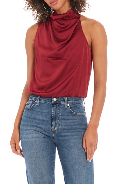 Drape Mock Neck Top