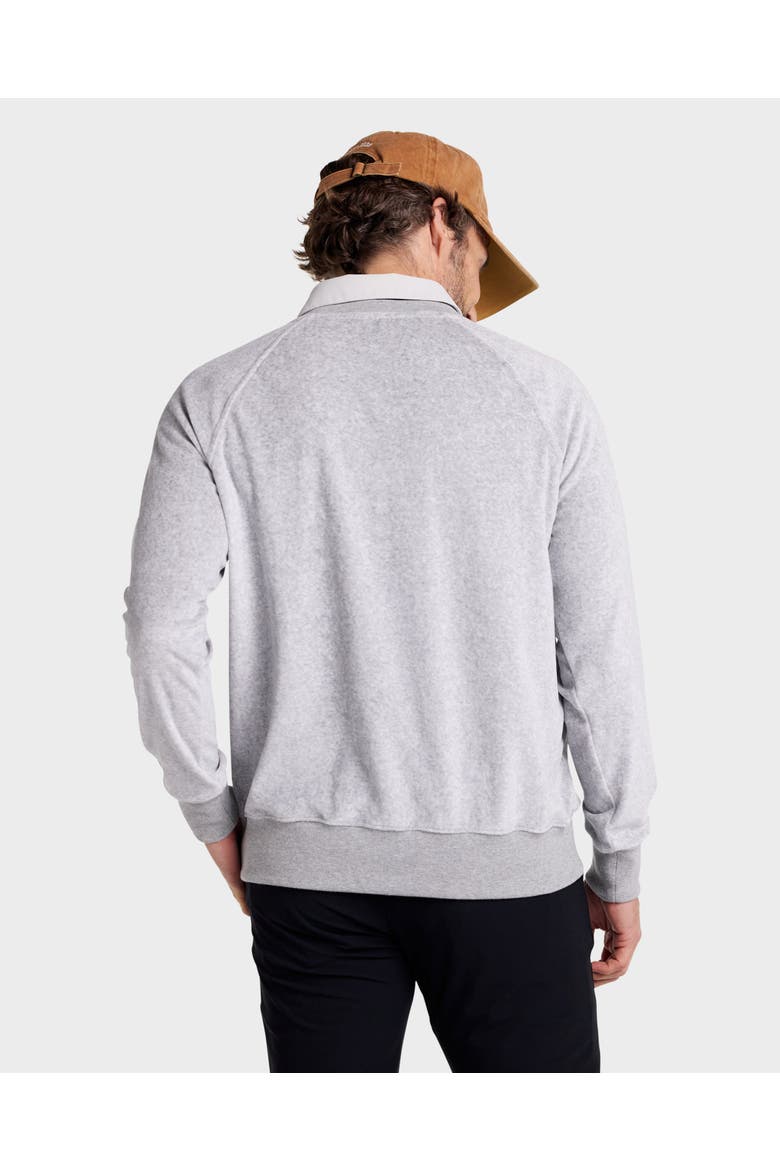 Raglan  Sweater Velour, Alternate, color, Grey