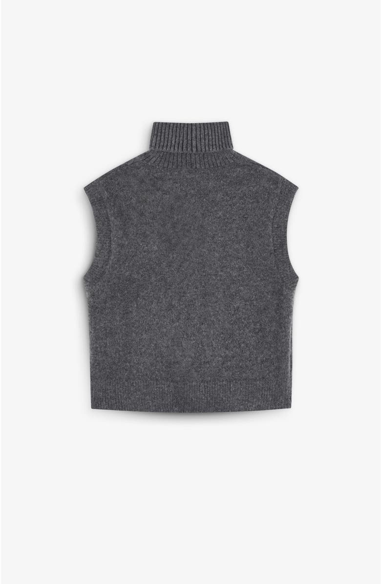 Scalpers New Pompom Vest Tricot Girls, Alternate, color, Anthracite