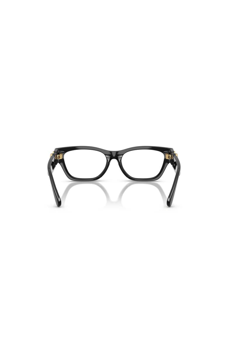 Versace 48mm Round optical glasses, Alternate, color, Black