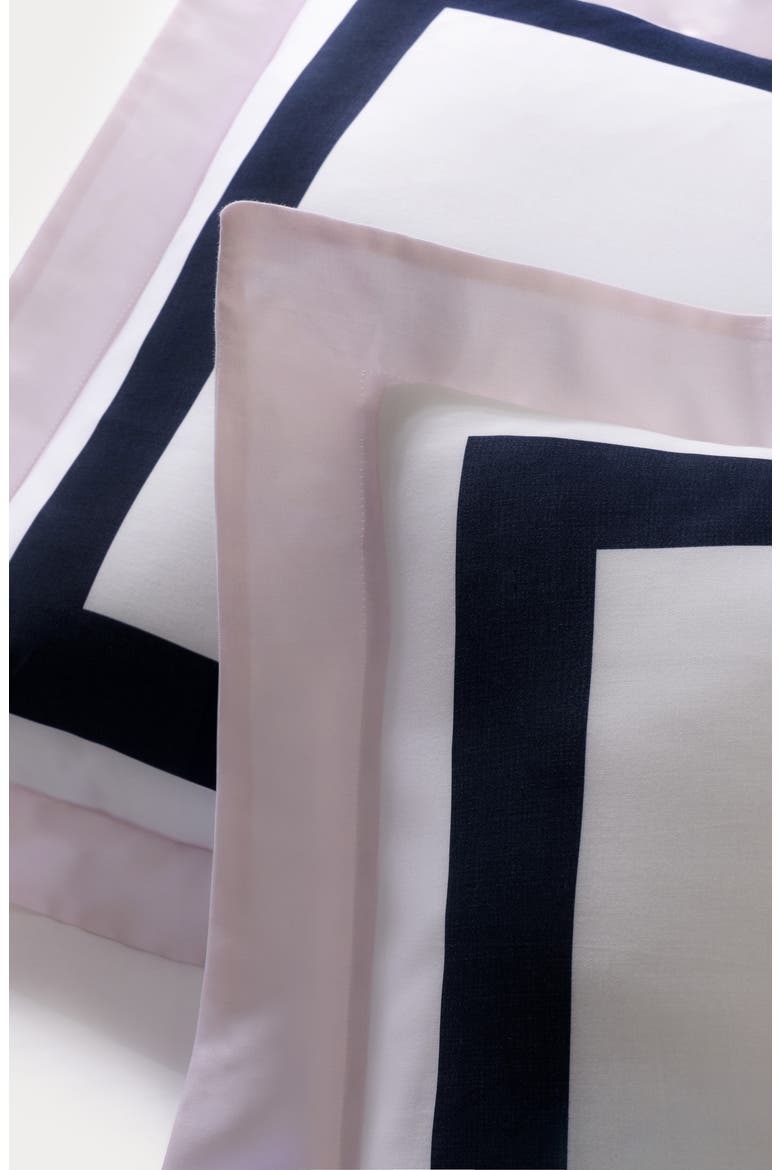 Double Border Turkish Cotton Sham Set, Alternate, color, PINK