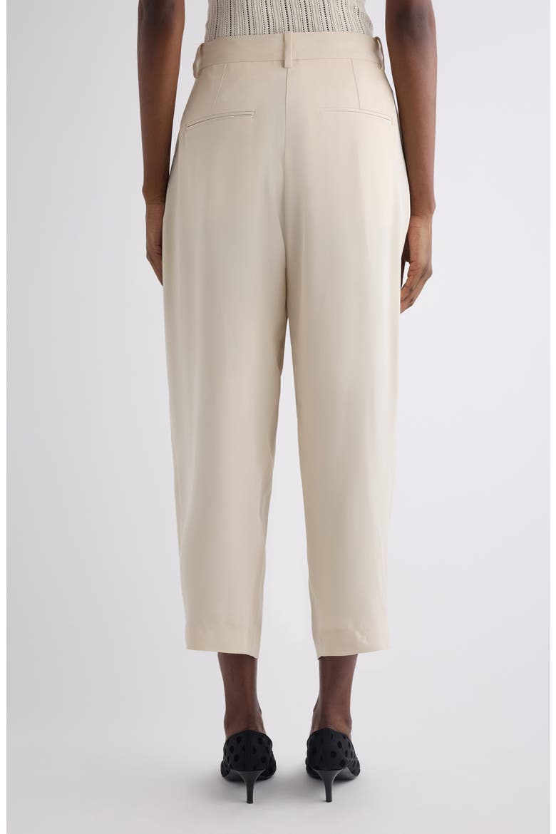 Janice Pleated Ankle Pants, Alternate, color, ECRU