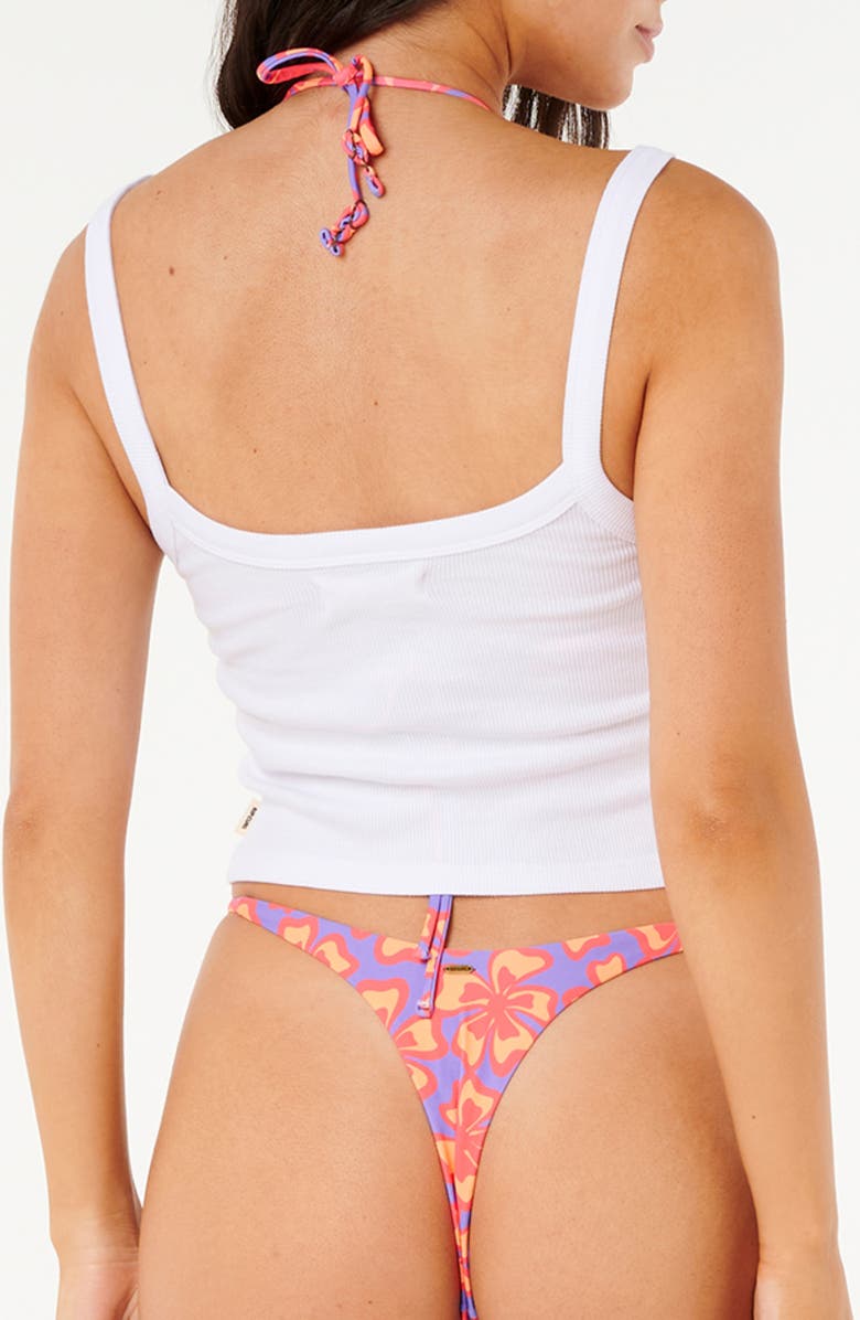 Rip Curl Neon Isles Cotton Graphic Baby Tank, Alternate, color, Optical White