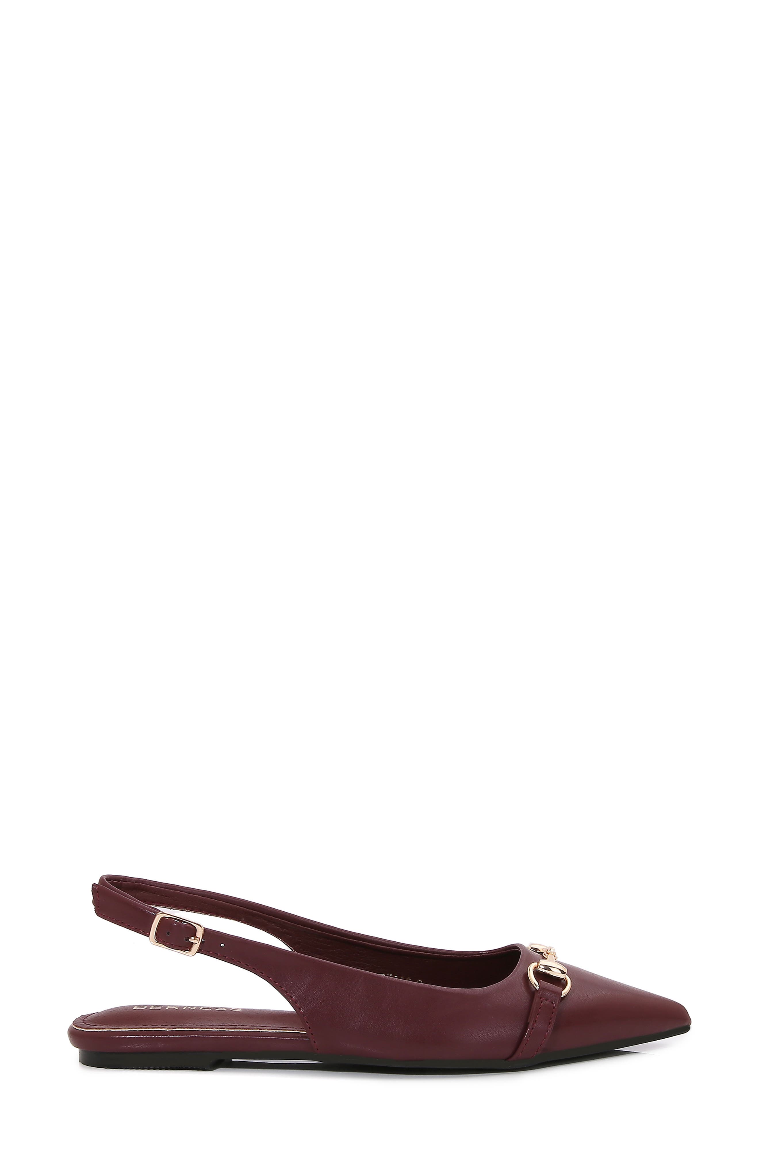 Bit Slingback Flat, Alternate, color, WINE