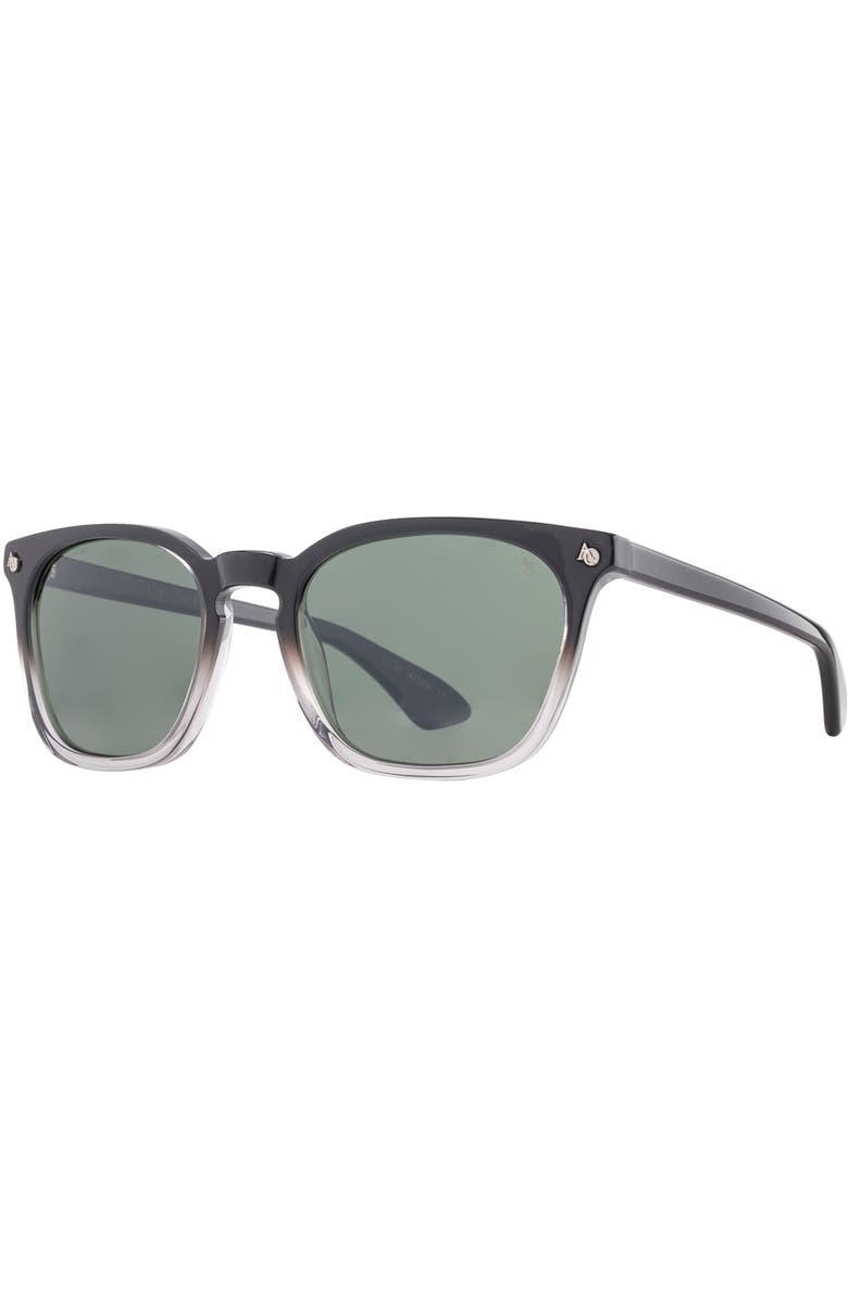 AO Eyewear Alden 53mm Square Nylon Non Polarized, Main, color, Black Smoke - Gnn-P