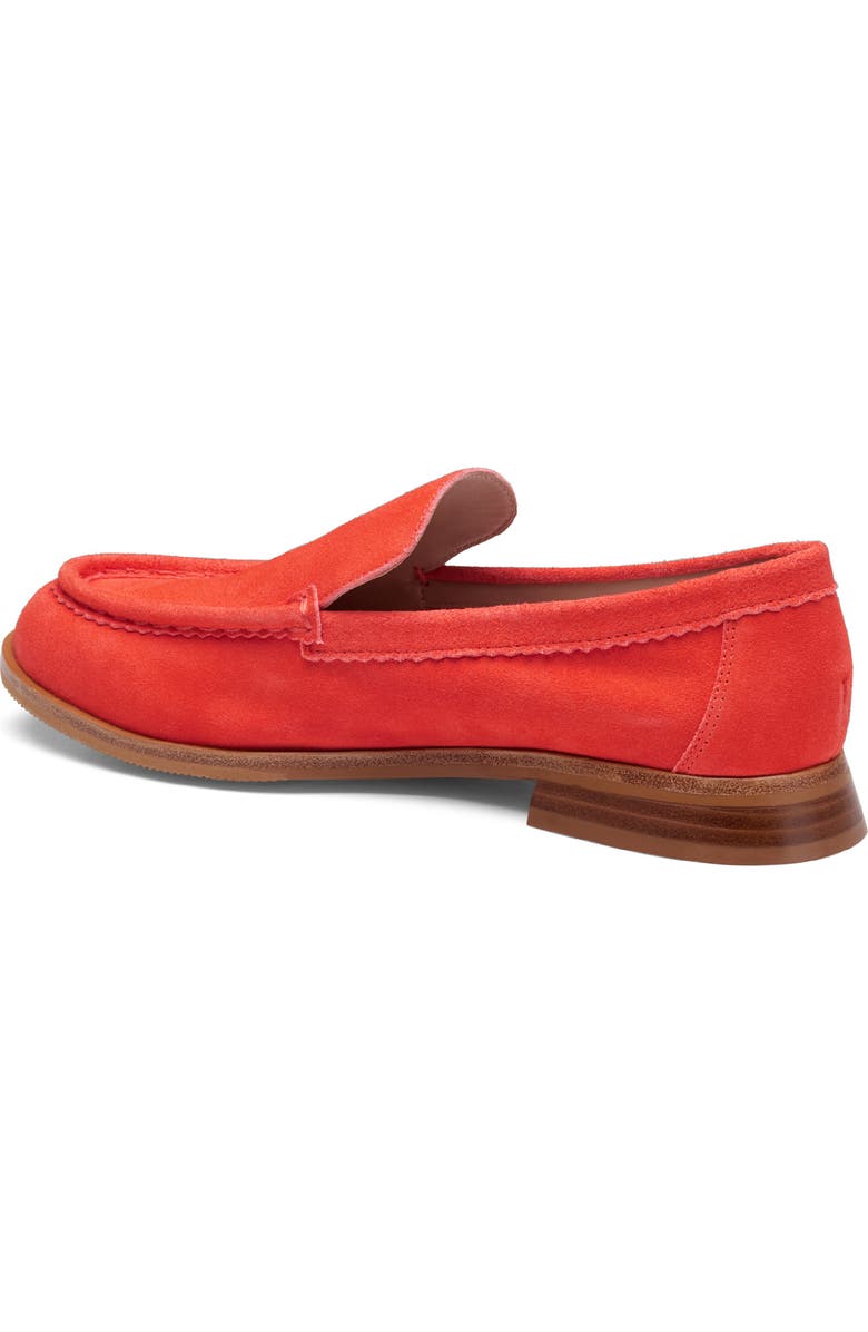 Johnston & Murphy Gillian Suede Loafer, Alternate, color, Coral Suede