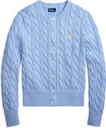 Polo Ralph Lauren Cable Knit Cotton Crewneck Cardigan