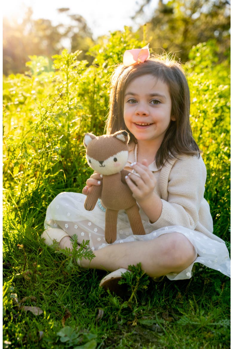 Fox Cotton Stuffed Animal, Alternate, color, BROWN