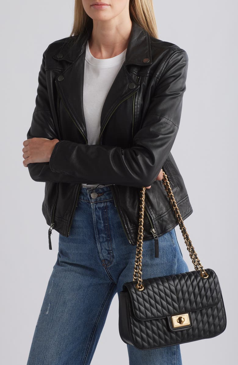 KARL LAGERFELD PARIS Agyness Medium Convertible Shoulder Bag, Alternate, color,