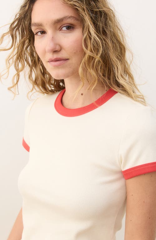 Shop Marine Layer Lexi Sun-in Crewneck Rib T-shirt