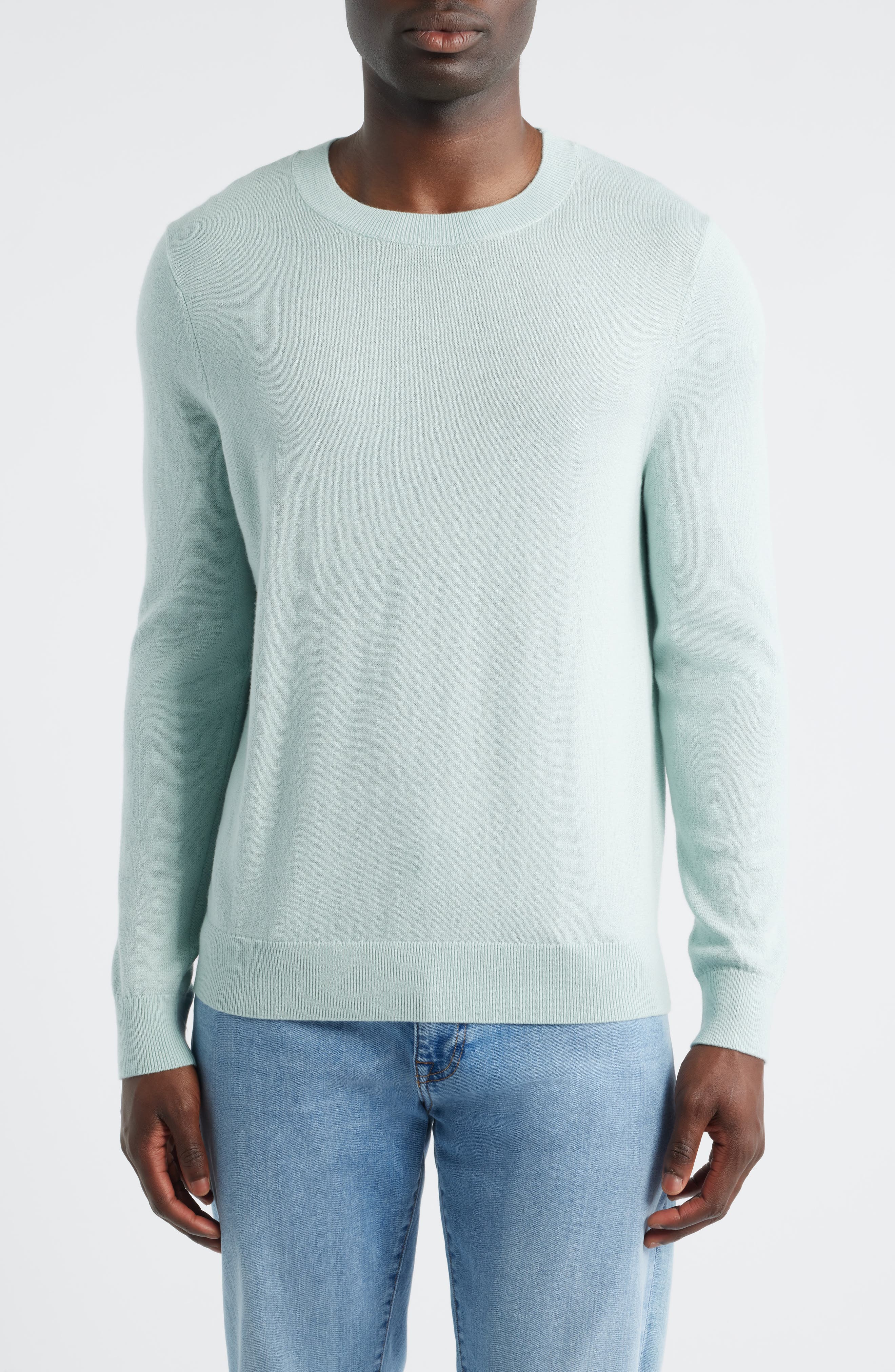 Nordstrom Crewneck Cotton & Cashmere Sweater In Multi