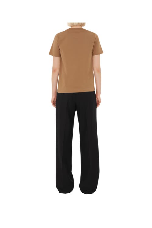 Burberry Regular Logo T-shirt In Brown