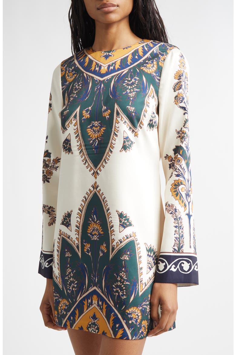 Long Sleeve Cromwell Minidress, Alternate, color, ECRU MULTI