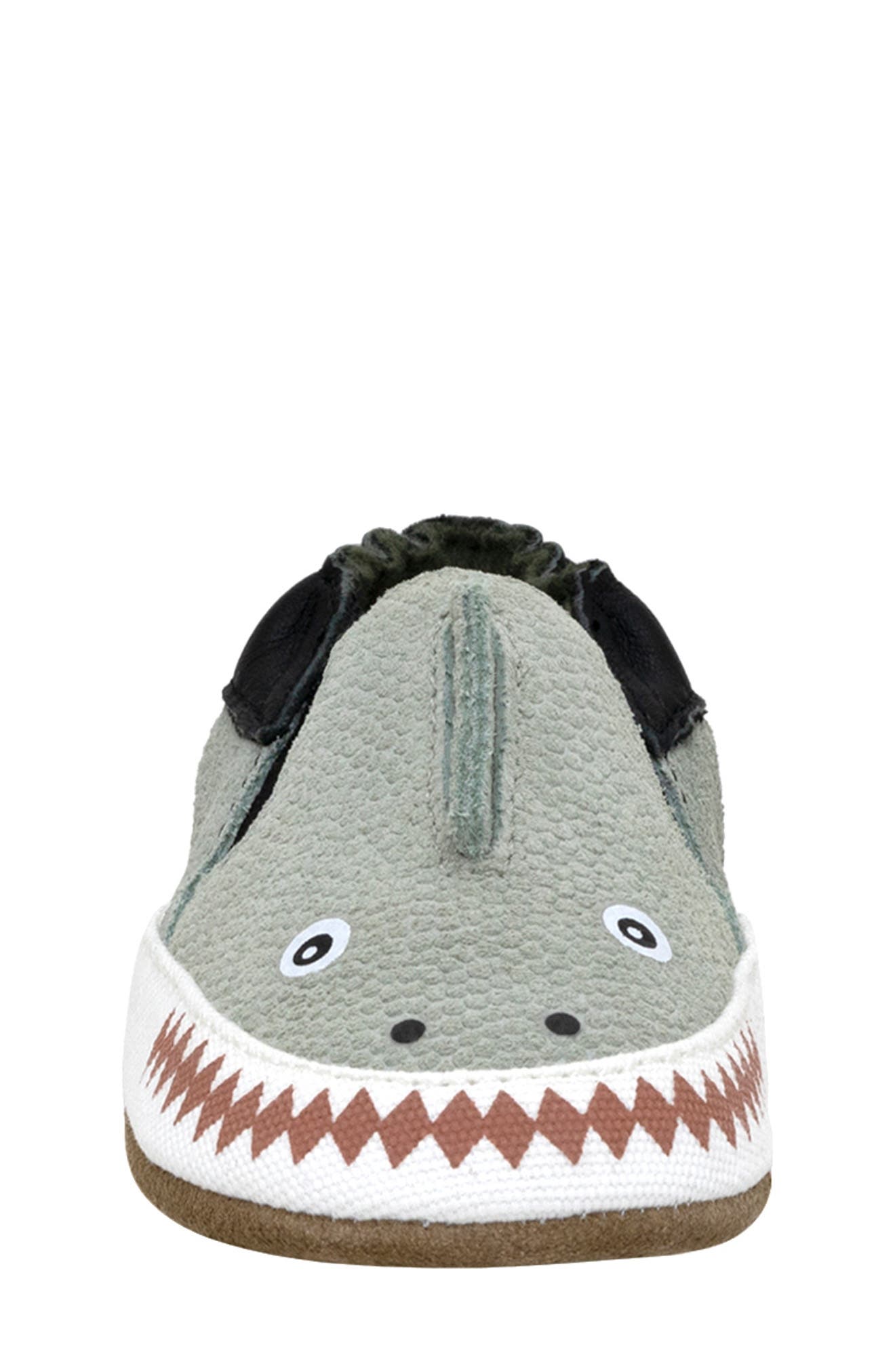 Robeez<sup
®</sup
 Dino Dan Crib Shoe, Alternate, color, 