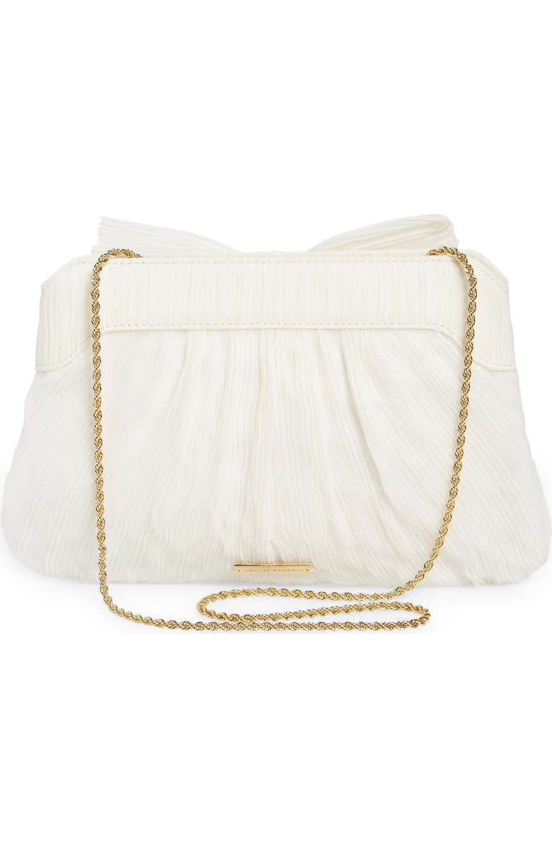 Loeffler Randall Rayne Plissé Clutch, Alternate, color, Pearl