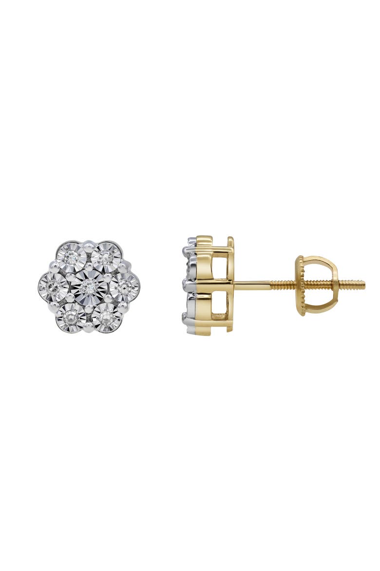 Petite 10K Yellow Gold Diamond Stud Earrings - 0.08ct., Alternate, color, 10K Yellow Gold