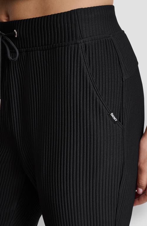 Dkny Ankle Length Jogger Pant In Black