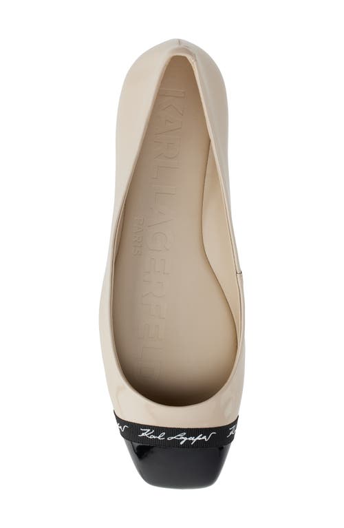 Karl Lagerfeld Paris Zayne Cap Toe Ballet Flat
