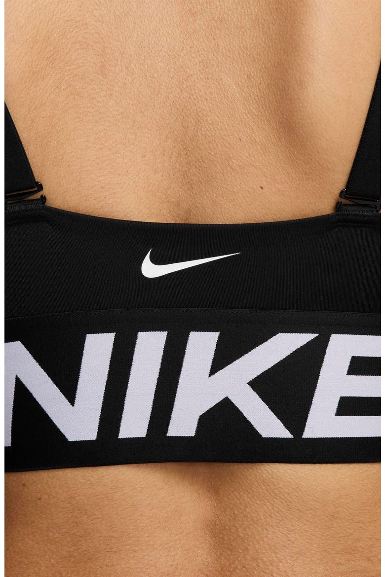 Pro Indy Plunge Medium-Support Padded Sports Bra, Alternate, color, 010 BLACK/ WHITE/ WHITE