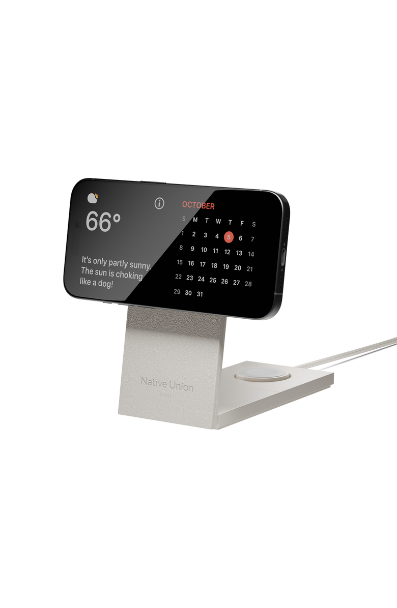 Native Union Rise 3in1 MagneticCharger, Alternate, color, Sandstone