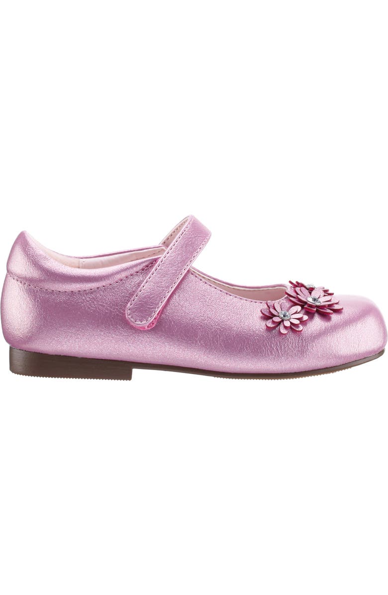 Nina Kids' Daisy Mary Jane Flat, Alternate, color, Light Pink Shimmer