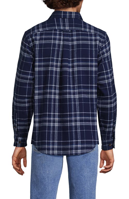 Lands' End Traditional Fit Flagship Flannel Shirt In Multi