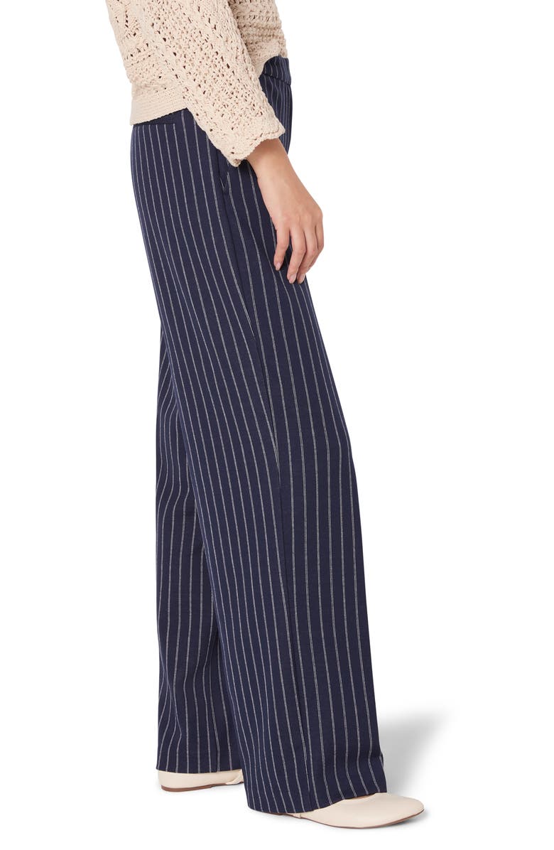 NIC+ZOE Leno Pinstripe Pants, Alternate, color, Indigo Multi