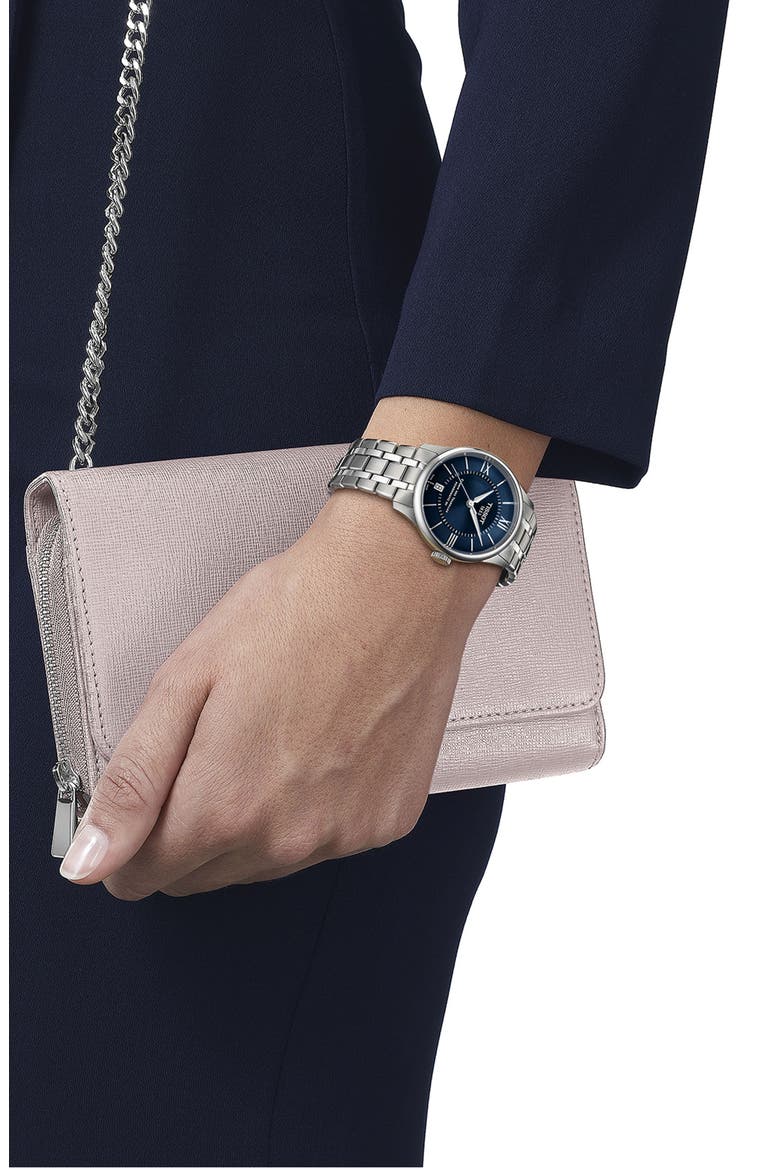 Chemin des Tourelles Powermatic 80 Bracelet Watch, 34mm, Alternate, color, SILVER