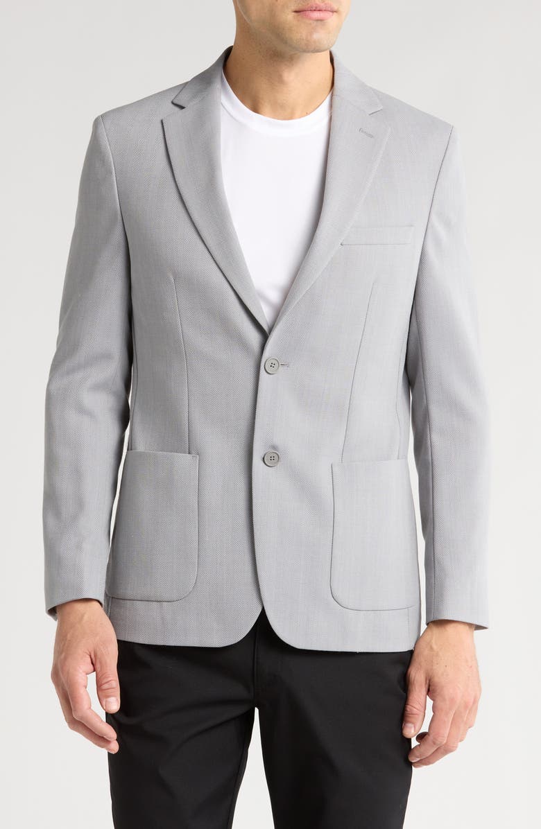 Calvin Klein Wool Blend Sport Coat, Main, color, Light Grey